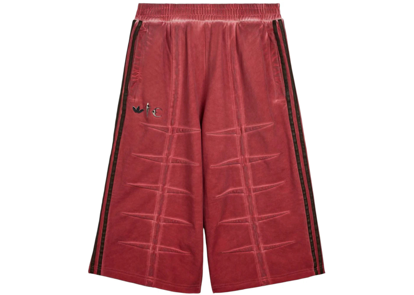 adidas x Thug Club Sweat Jort Power Red - vue secondaire A