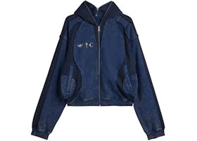 adidas x Thug Club Teamgeist Hooded Zip Up (Asia Sizing) Night Indigo - vue 360