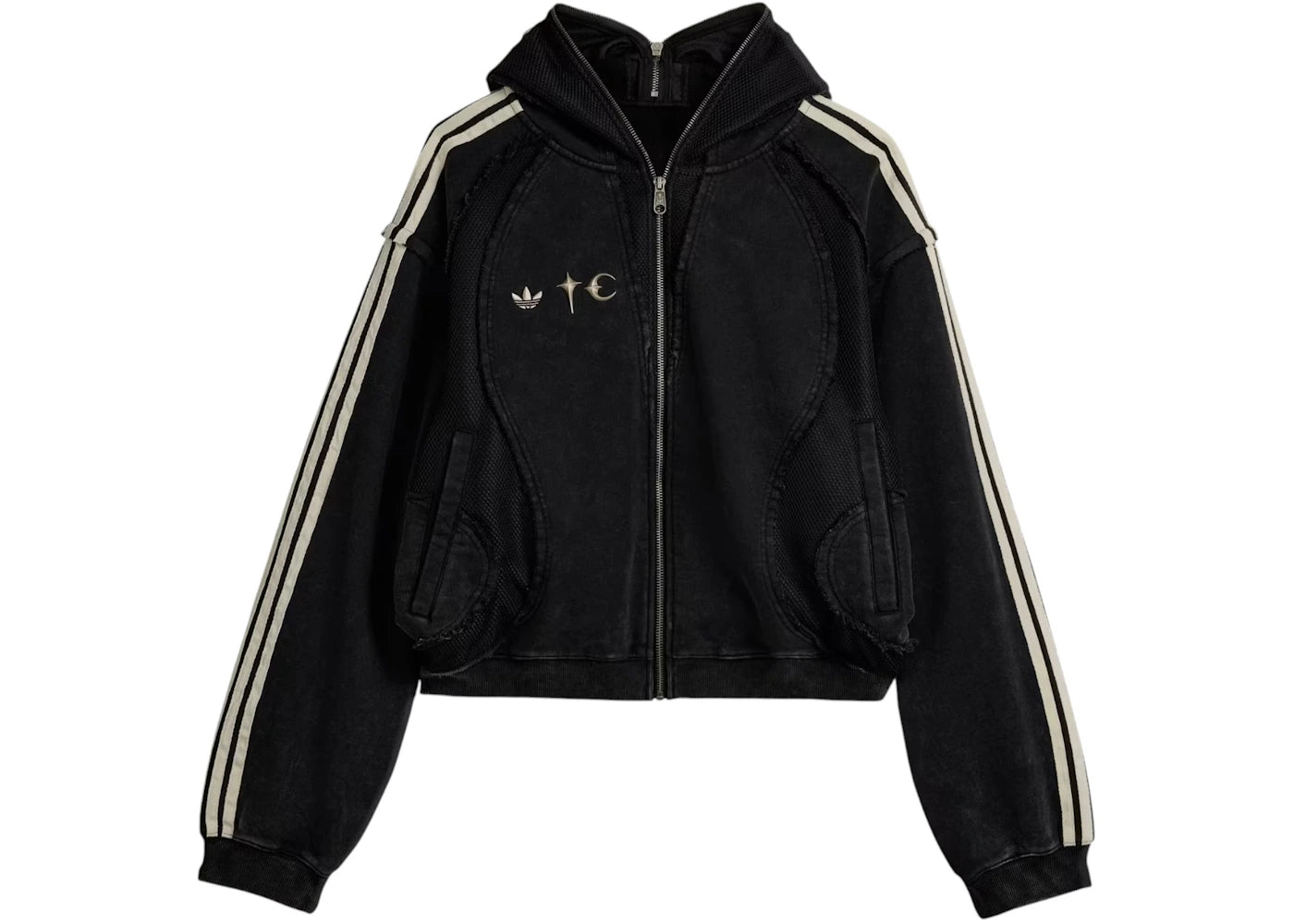 adidas x Thug Club Teamgeist Hooded Zip Up Black - vue secondaire A