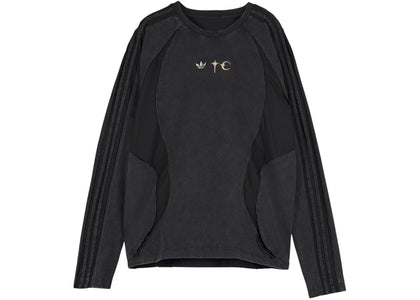 adidas x Thug Club Teamgeist Long Sleeve T-shirt Black - apparel view 2