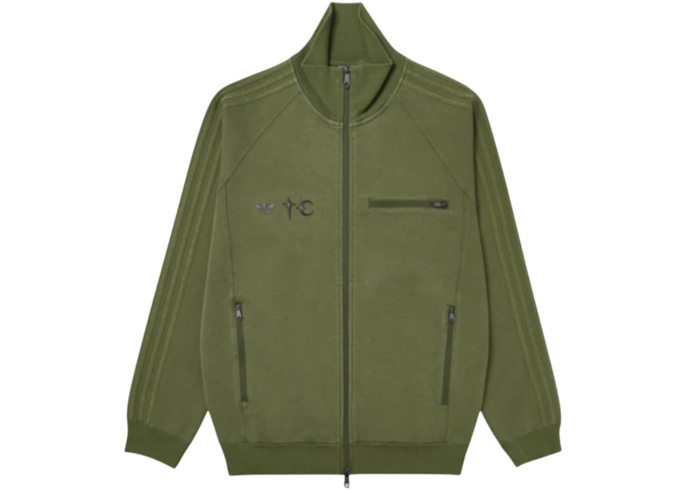 adidas x Thug Club Track Top Focus Olive - vue secondaire A