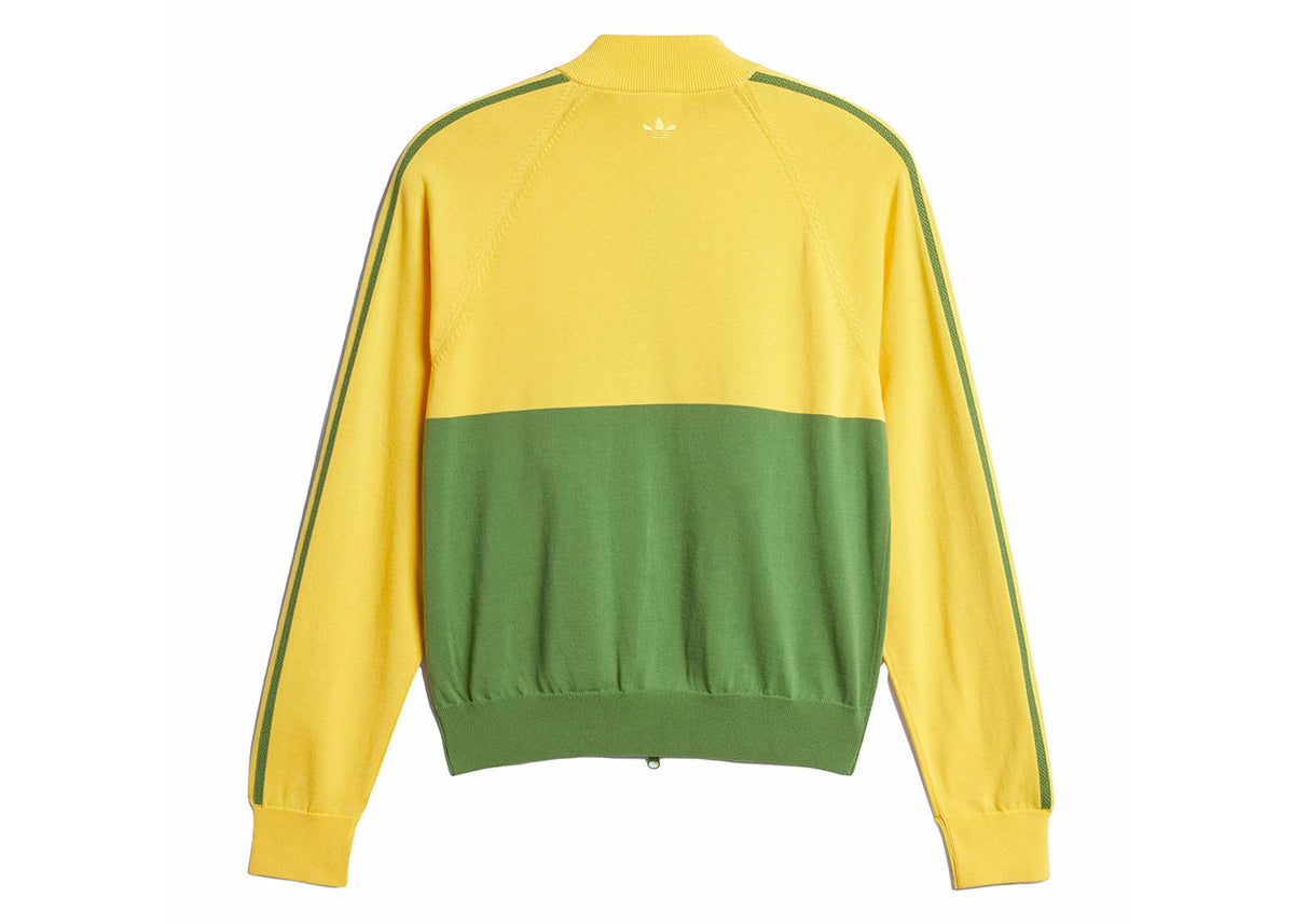adidas x Wales Bonner Nylon Knit Track Top Bold Gold/Crew Green - vue secondaire A