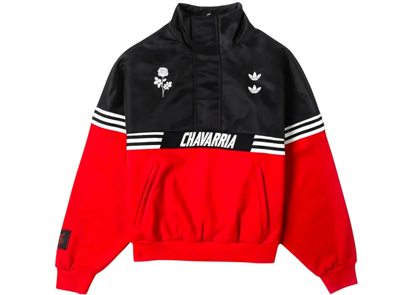 adidas x Willy Chavarria Gomez Pullover Jacket Black/Red - vue secondaire A