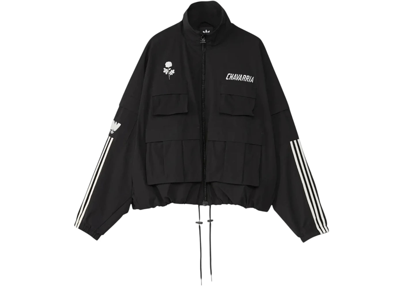 adidas x Willy Chavarria Cargo Track Jacket Black - vue secondaire A