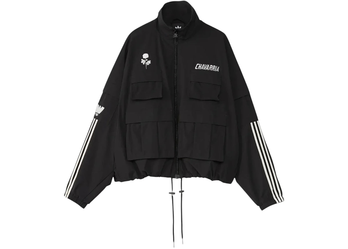 adidas x Willy Chavarria Cargo Track Jacket Black - vue 360