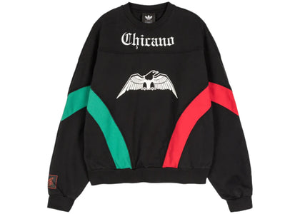 adidas x Willy Chavarria Chicano Sweatshirt Black - authentic adidas apparel
