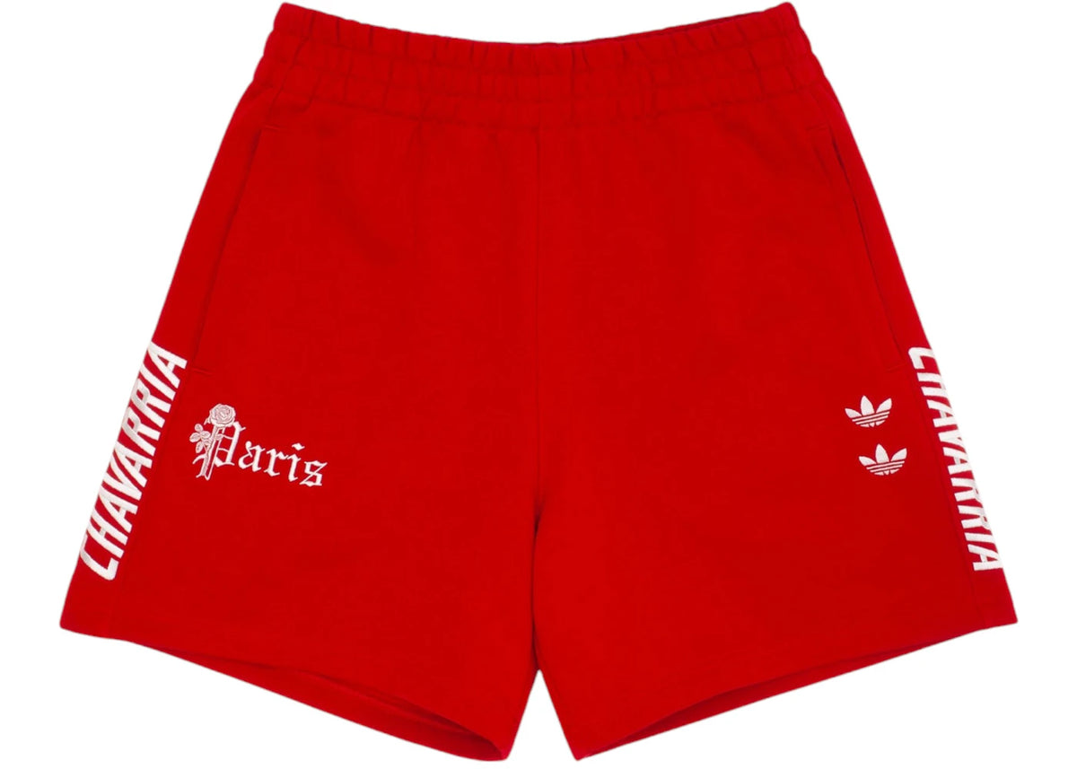 adidas x Willy Chavarria Paris Sweatshort Red - vue secondaire A
