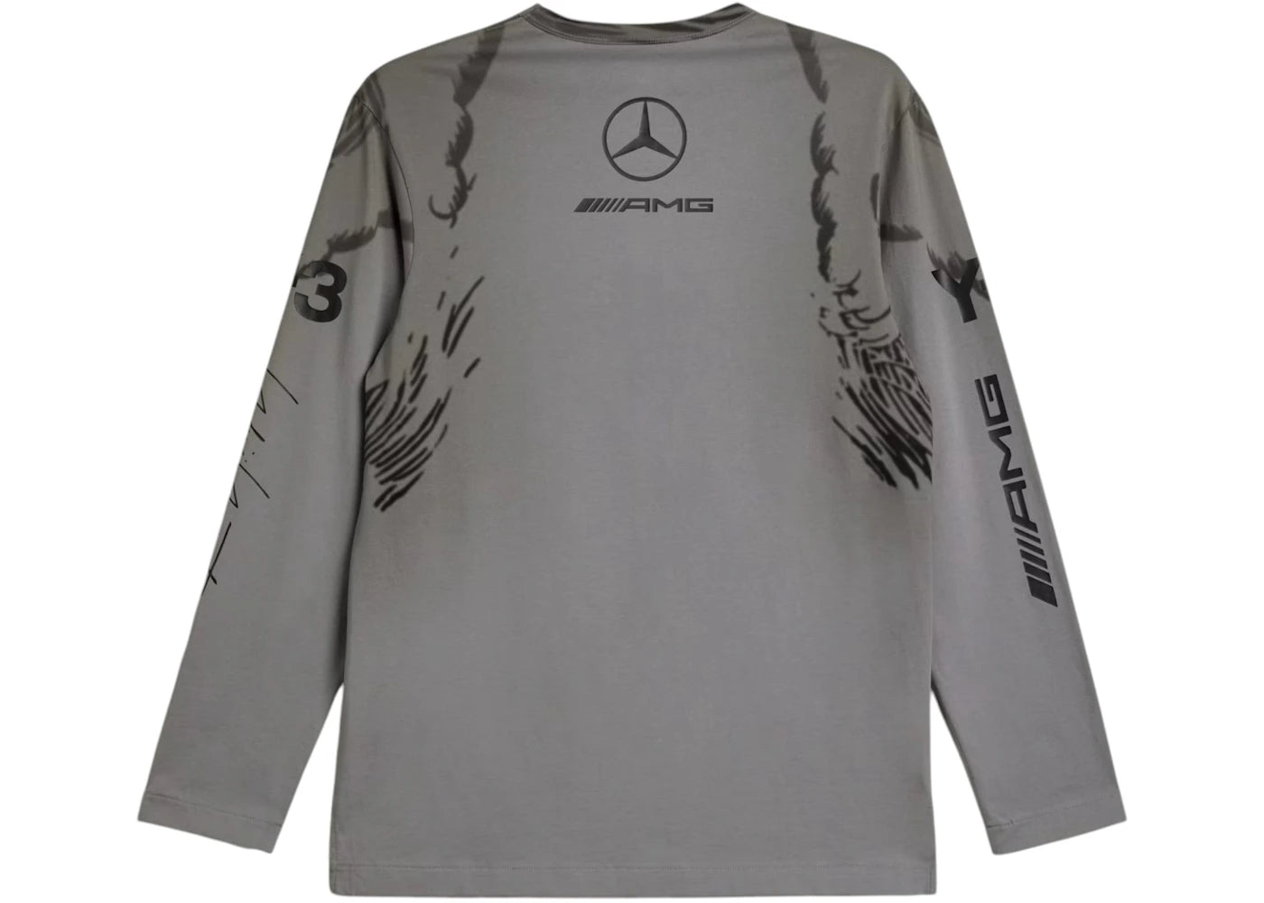 adidas x Y-3 Mercedes Wolf Graphic Longsleeve Black - vue secondaire B