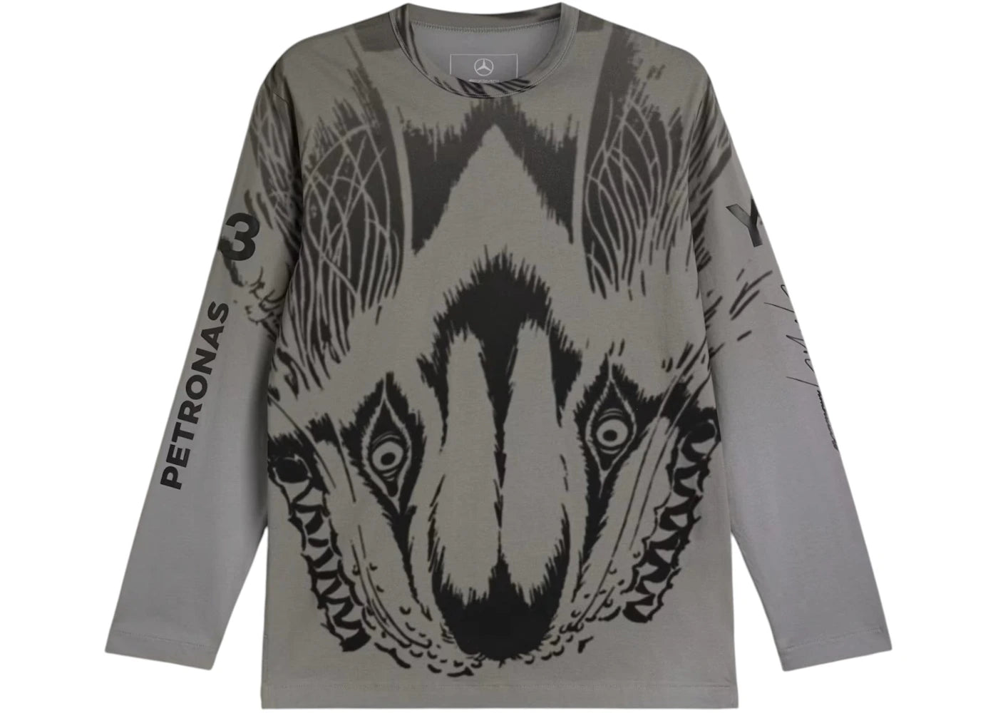 adidas x Y-3 Mercedes Wolf Graphic Longsleeve Black - vue secondaire A