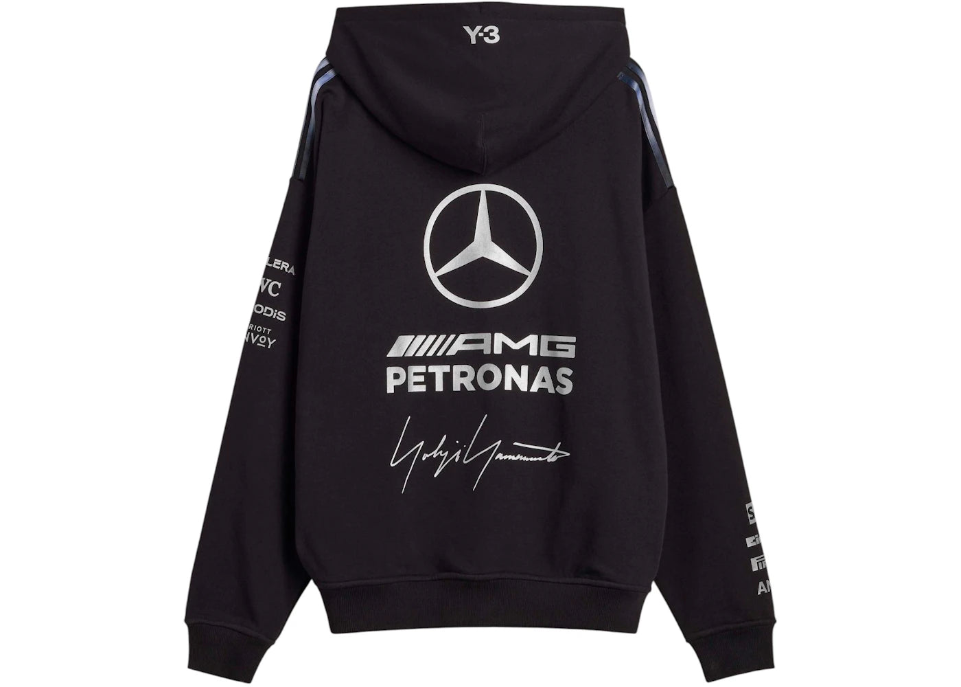 adidas x Y-3 Mercedes Amg Petronas Formula 1 Team Hoodie Black - vue secondaire B