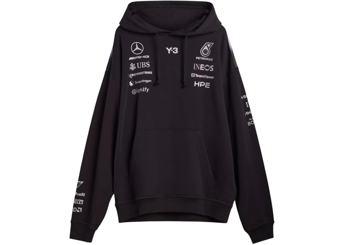 adidas x Y-3 Mercedes Amg Petronas Formula 1 Team Hoodie Black - vue secondaire A