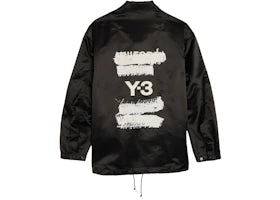 adidas x Y3 Graphic GFX Coach Jacket Black