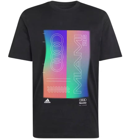 adidas x Audi Revolut F1 Team Teamgeist Graphic Tee Black - authentic adidas product