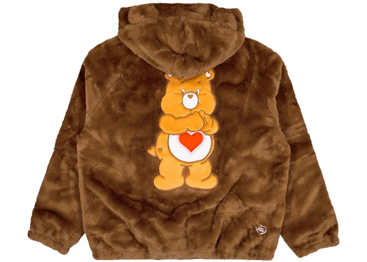 adidas x Care Bears Fur Jacket Preloved Brown - vue secondaire B