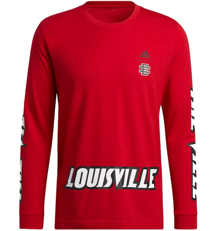 adidas x Eric Emanuel Louisville Midnight Madness Graphic L/S Tee Team Power Red - authentic adidas product