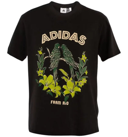 adidas x Farm Rio Birds T-shirt Black - authentic adidas apparel