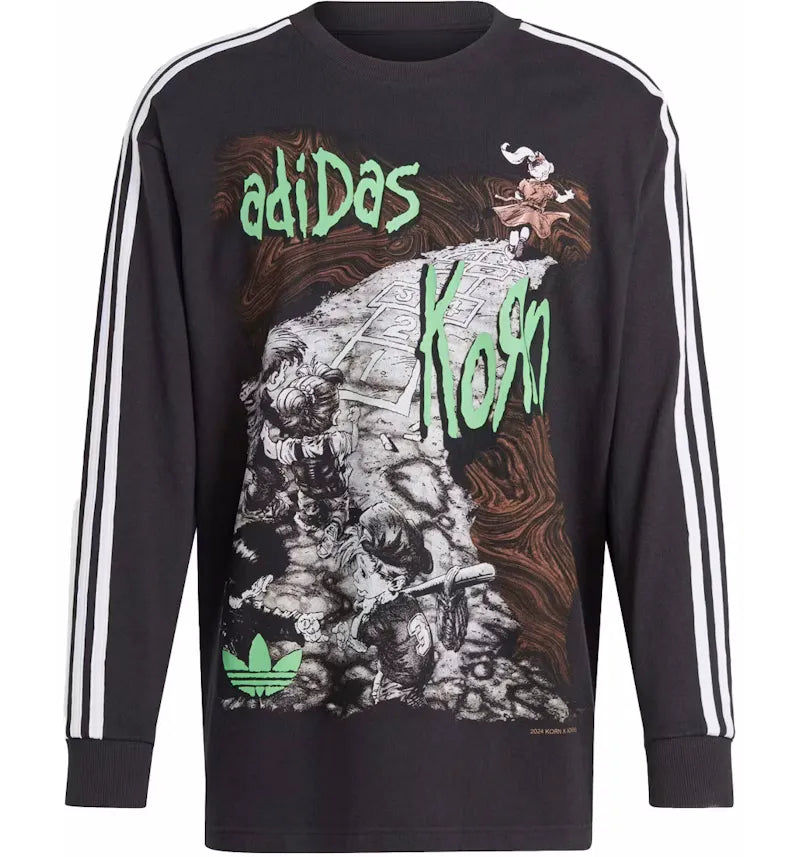 adidas x KoRn Long Sleeve Shirt Black - vue 360