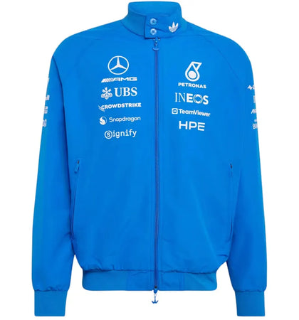 adidas x Mercedes AMG Petronas Formula 1 Team Blue Wonder Driver Harrington Jacket Blue (Aisa Sizing) - authentic adidas a...