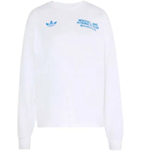 adidas x Mercedes AMG Petronas Formula 1 Team Blue Wonder Long Sleeves Tee White/Blue Bird (Asia Sizing)