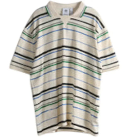 adidas x Wales Bonner Knit Polo T-shirt Washed Black - authentic adidas apparel