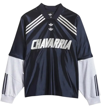 adidas x Willy Chavarria Dazzle L/S T-shirt Navy - authentic adidas apparel