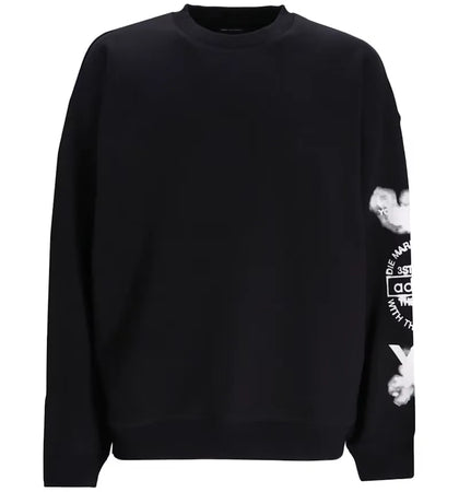 adidas x Y3 GFX Crew L/S T-shirt Black - authentic adidas apparel
