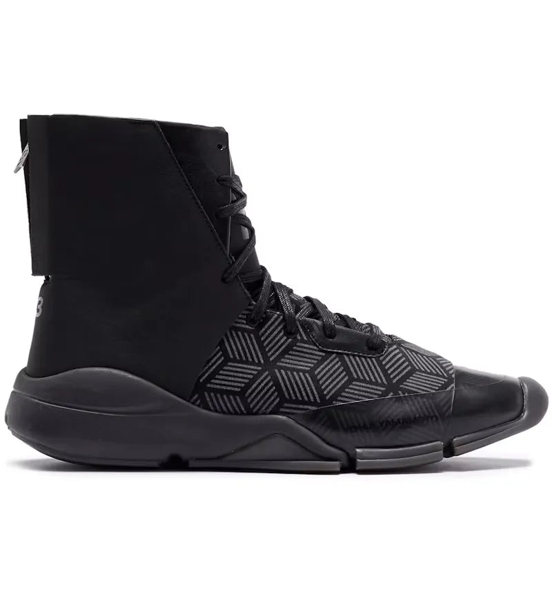adidas Y-3 Future Zip High Triple Black - vue 360