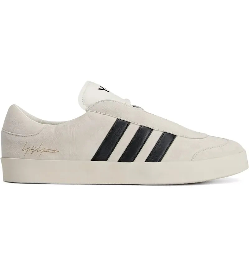 adidas Y-3 Gazelle Off White Black - vue 360