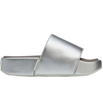 adidas Y-3 Slides Silver Metallic Brown Cream White - authentic adidas sneakers