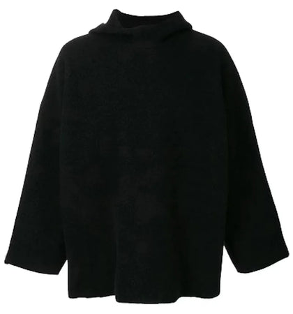 adidas Y-3 Universal Felt Hoodie Black - authentic adidas apparel
