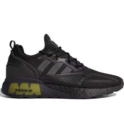 adidas ZX 2K Boost Core Black Solar Yellow - authentic adidas sneakers