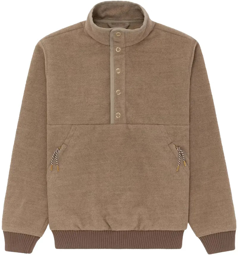 Aime Leon Dore Alpaca Fleece Pullover Brown - vue 360