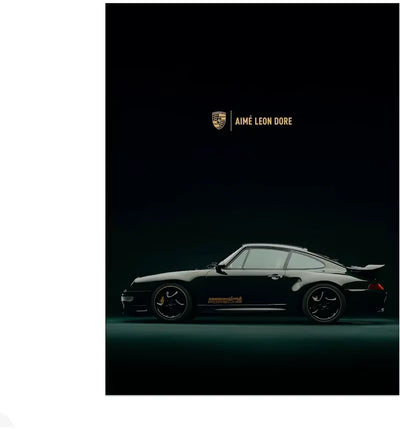 Aime Leon Dore Porsche 993 Turbo Poster Multicolor