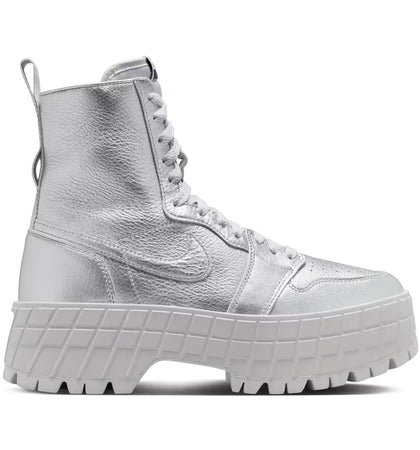 Jordan 1 Brooklyn Metallic Silver Neutral Grey (Women's) - authentic Jordan sneakers