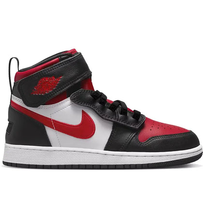 Jordan 1 High FlyEase Black White Fire Red (GS) - authentic Jordan sneakers