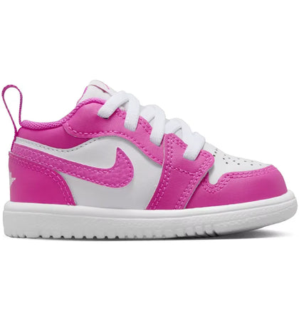Jordan 1 Low ALT Fire Pink White Iris Whisper (TD) - authentic Jordan sneakers
