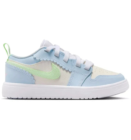 Jordan 1 Low ALT SE Half Blue Sail Vapor Green (PS) - authentic Jordan sneakers