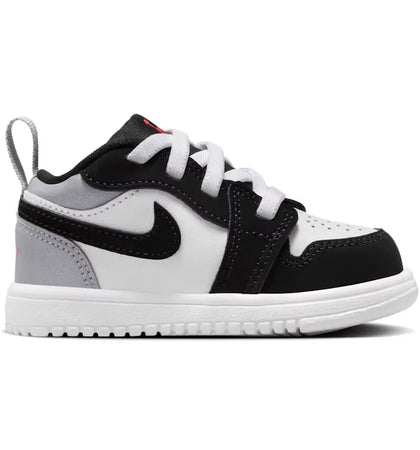 Jordan 1 Low ALT SE White Black Matte Silver (TD) - authentic Jordan sneakers