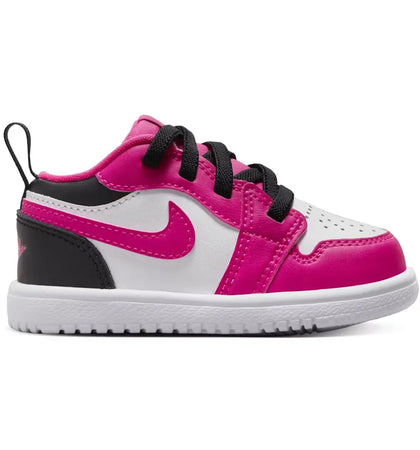Jordan 1 Low ALT White Black Fierce Pink (TD) - authentic Jordan sneakers