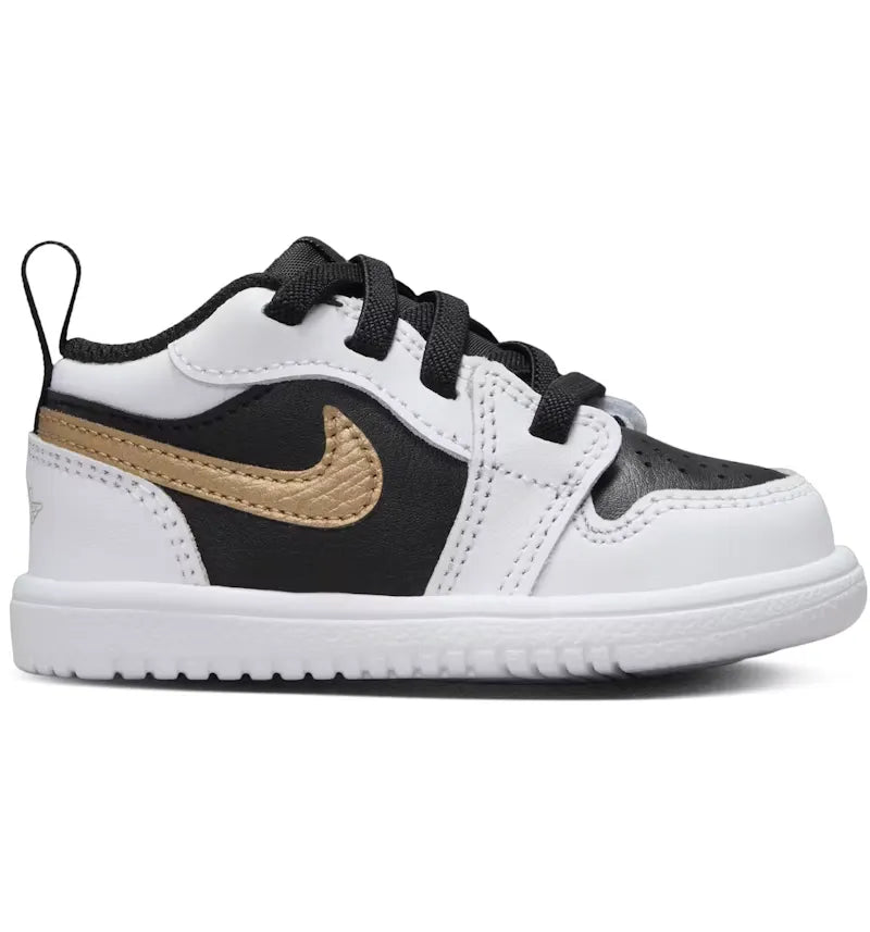 Jordan 1 Low ALT White Black Metallic Gold (TD) - vue 360
