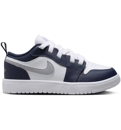 Jordan 1 Low ALT White Midnight Navy Wolf Grey (PS) - authentic Jordan sneakers