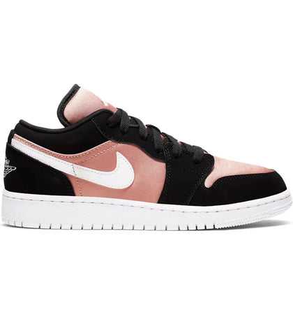 Jordan 1 Low Black White Rose Gold (GS) - authentic Jordan sneakers