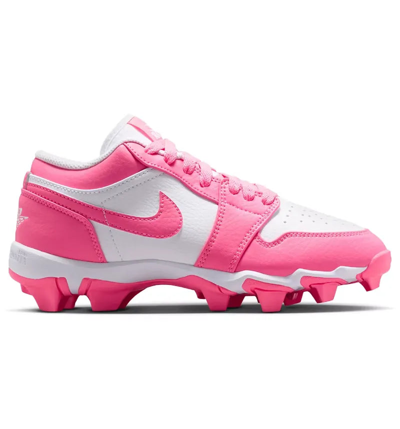 Jordan 1 Low Cleat White Digital Pink (GS) - vue 360