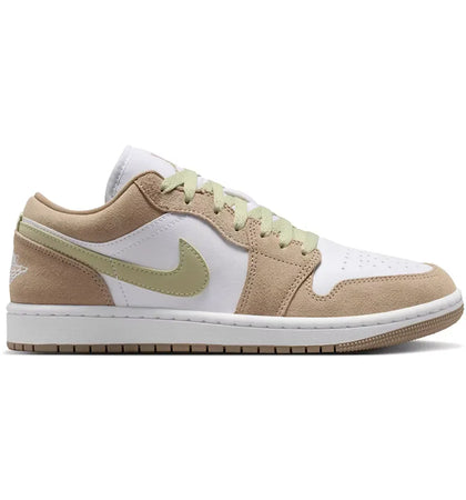 Jordan 1 Low Khaki Olive Aura (Women's) - authentic Jordan sneakers