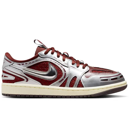 Jordan 1 Low Method of Make V3 Dark Team Red Metallic Silver (Women's) - authentic Jordan sneakers