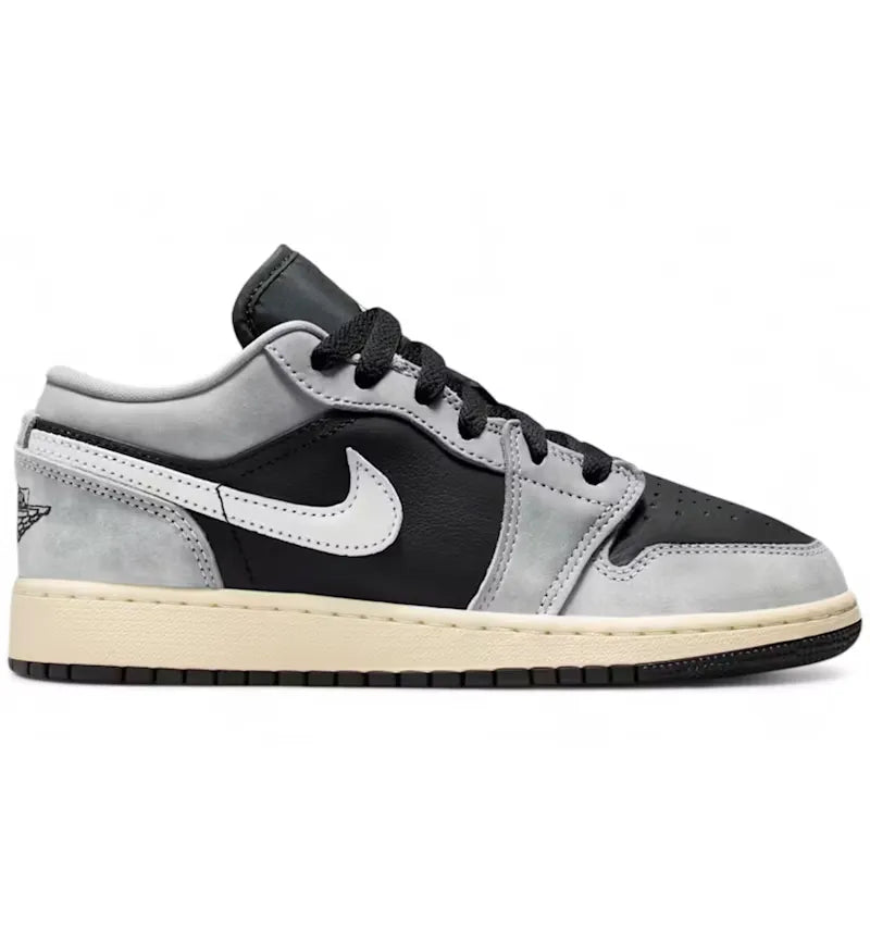 Jordan 1 Low SE Light Smoke Grey Sail Muslin Black (GS) - vue 360
