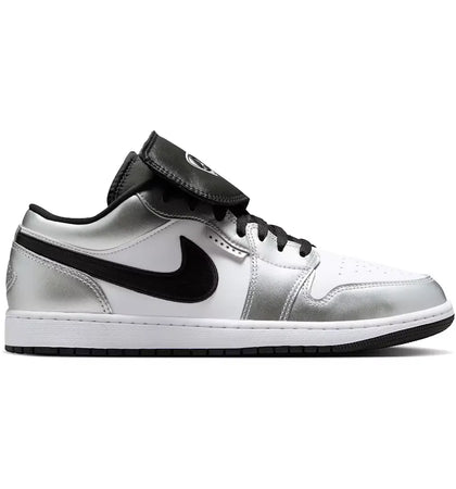 Jordan 1 Low SE Metallic Silver Tiempo - authentic Jordan sneakers