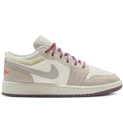 Jordan 1 Low SE Sail Legend Light Brown Violet Dust Neutral Grey (GS) - authentic Jordan sneakers