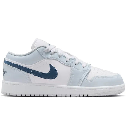 Jordan 1 Low White Aura Squadron Blue (GS) - authentic Jordan sneakers