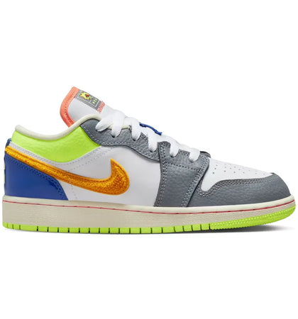 Jordan 1 Low White Coconut Milk Ghost Green Laser Orange (GS) - authentic Jordan sneakers